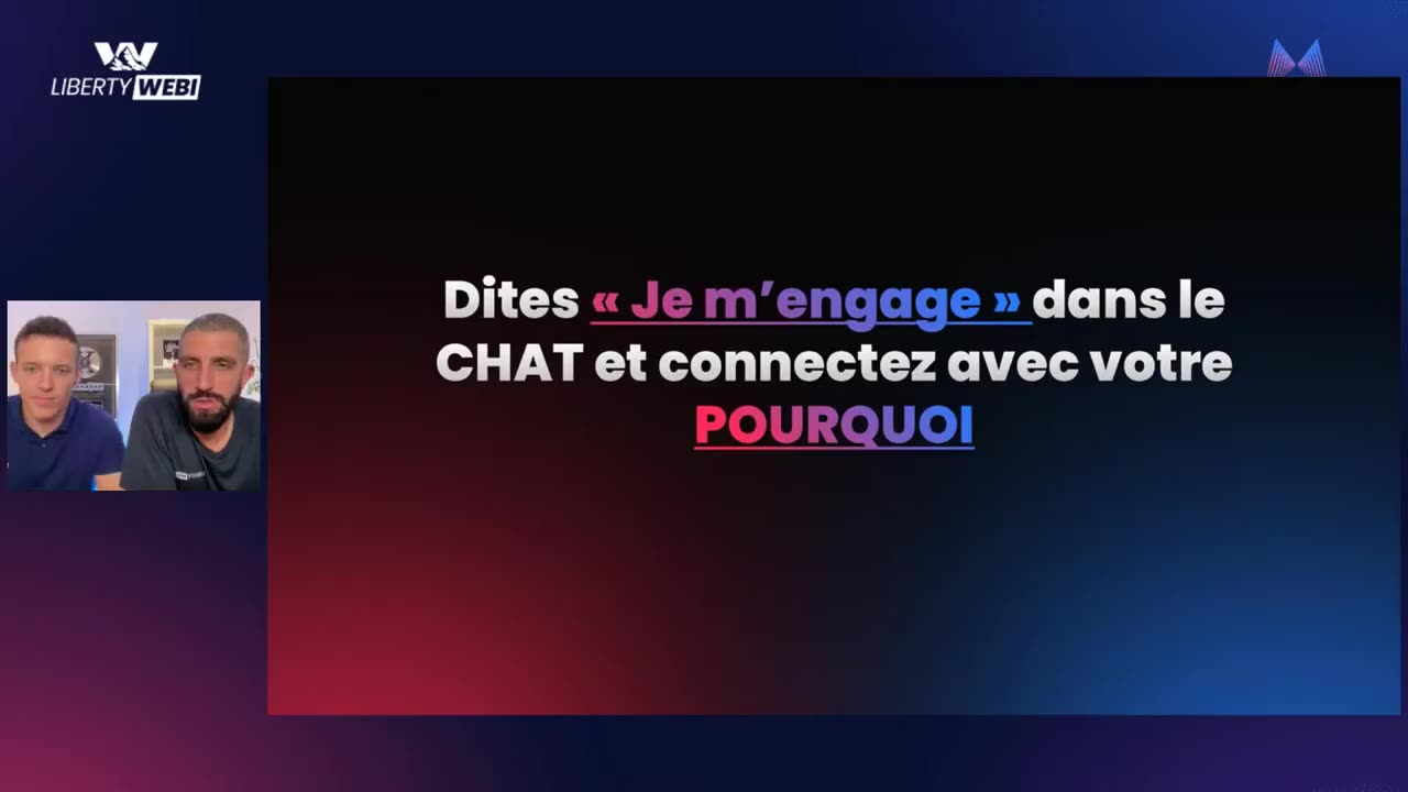 Capture du live Momentum du j2, la machine à 100m en webinaire