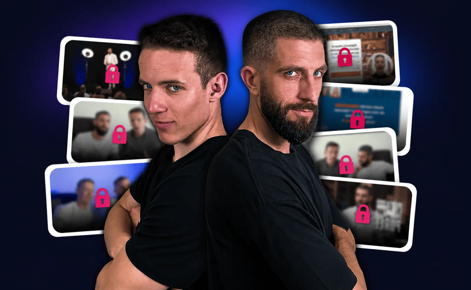 Les 7 mini-capsules de formation verrouillées, avec Jean et Jody