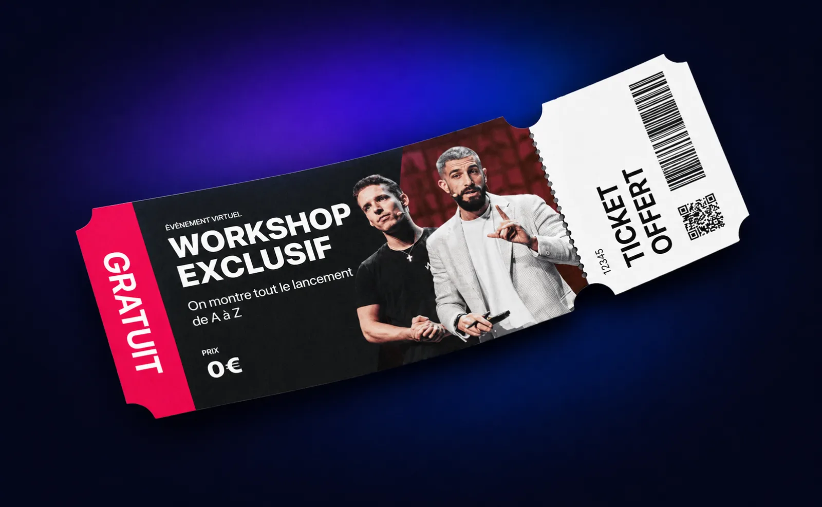 Le ticket offert pour le Workshop Scaling Privé